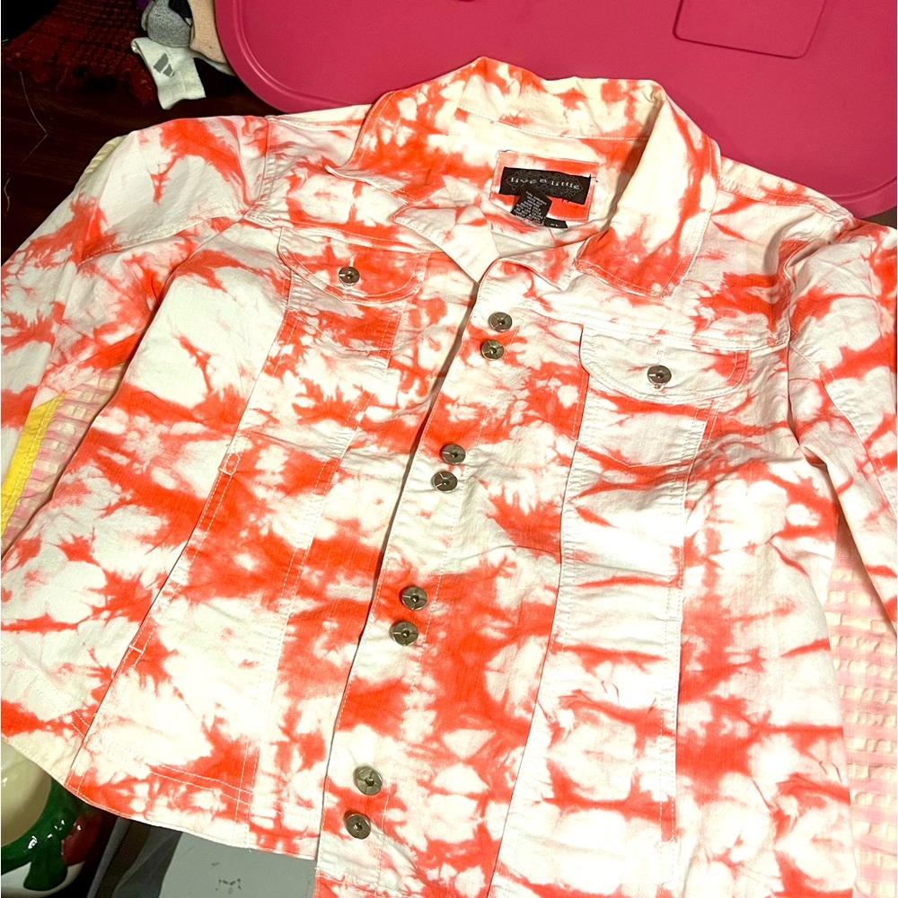 Tye dye Jean Jacket
